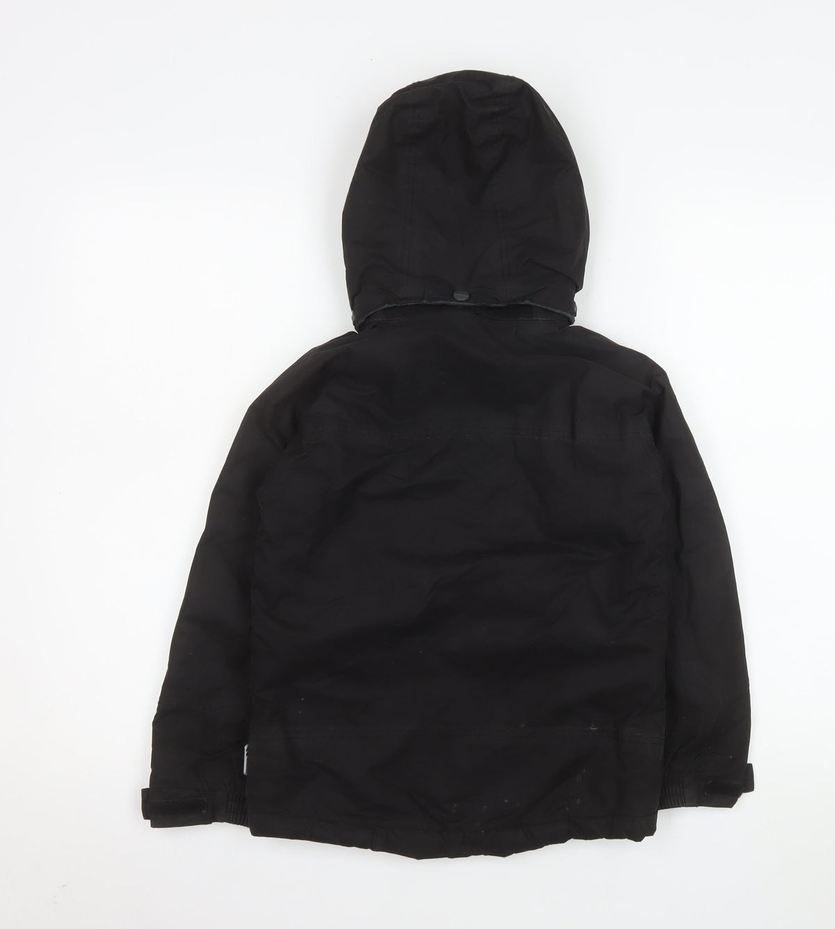 Trespass Boys Black 5-6 Years Hooded Waterproof Parka Jacket