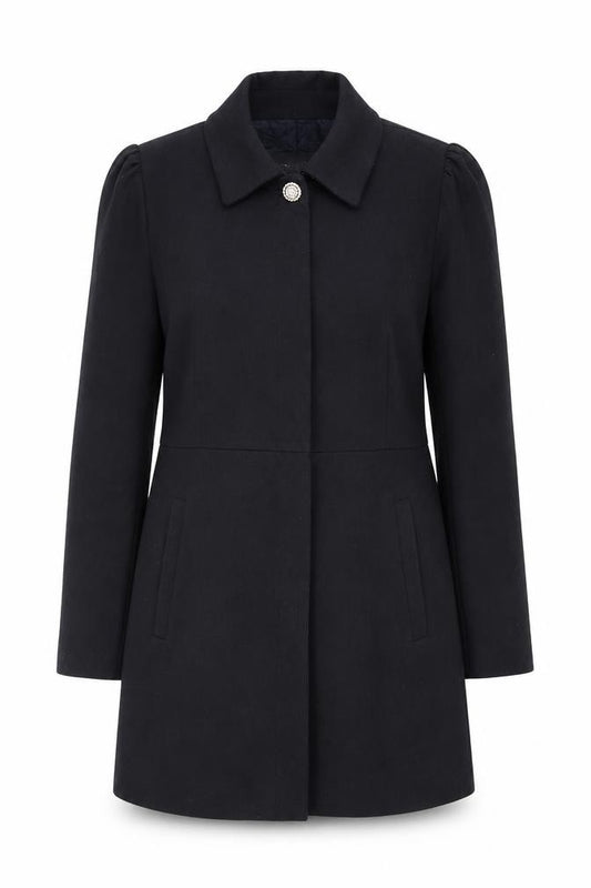 Zara Women's Black Blazer Lined Mid-Length Formal Jacket Size 14