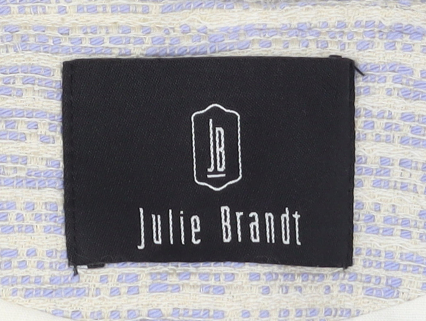 Julie Brandt Women's Ivory Woven Cropped Blazer Size 8
