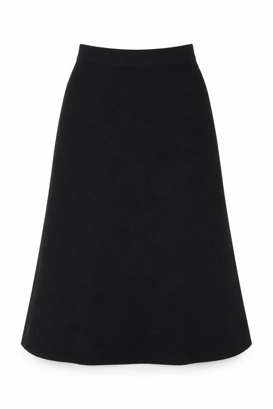 Next Women’s Black A-Line Knit Skirt Size 10 Stretch Workwear