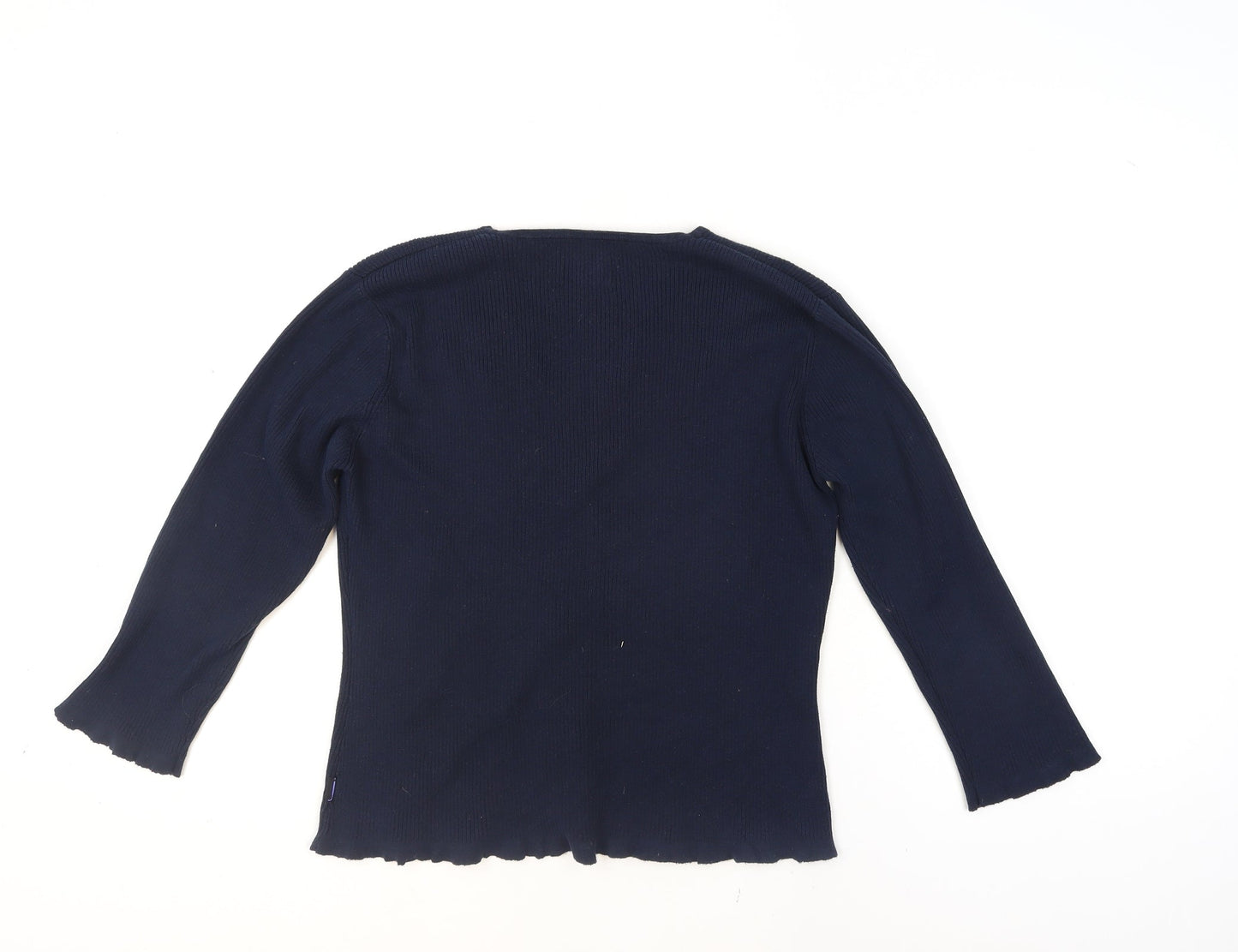 Jasper Conran Jeans Womens Blue V-Neck Cardigan Size L