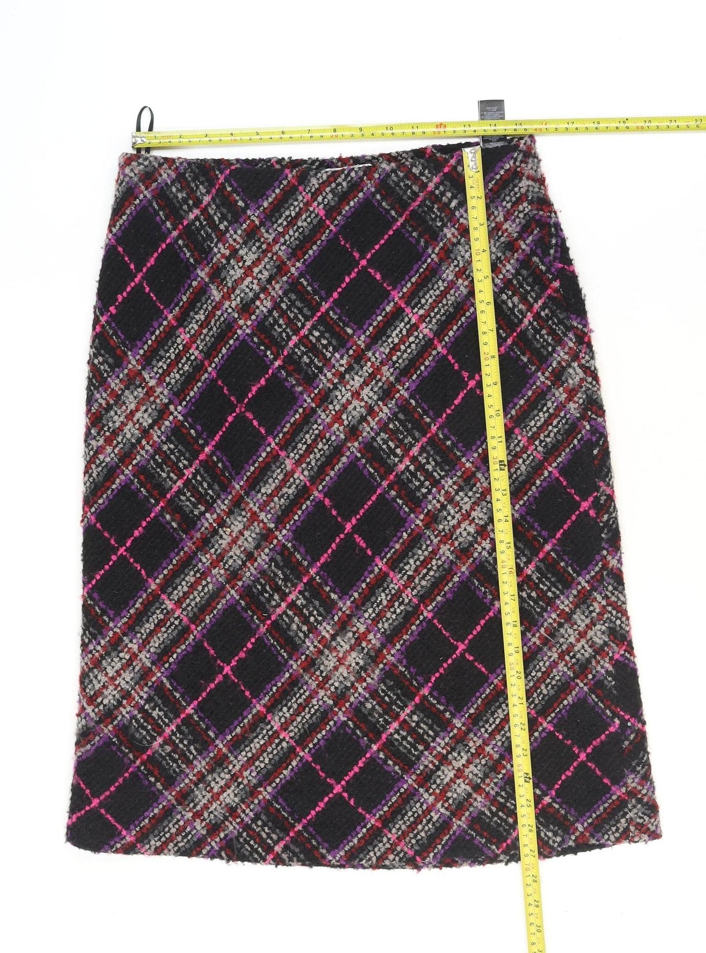 Marks and Spencer Women’s Multicoloured Tweed Pencil Skirt Size 12