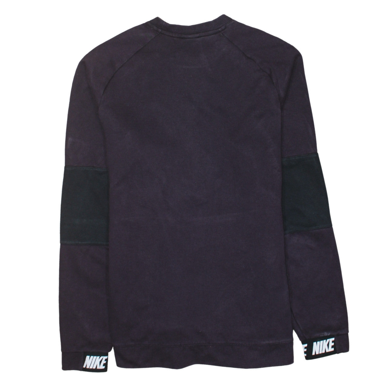 Nike Men's Black Small Pullover Sweatshirt Crew Neck Long Sleeve Logo