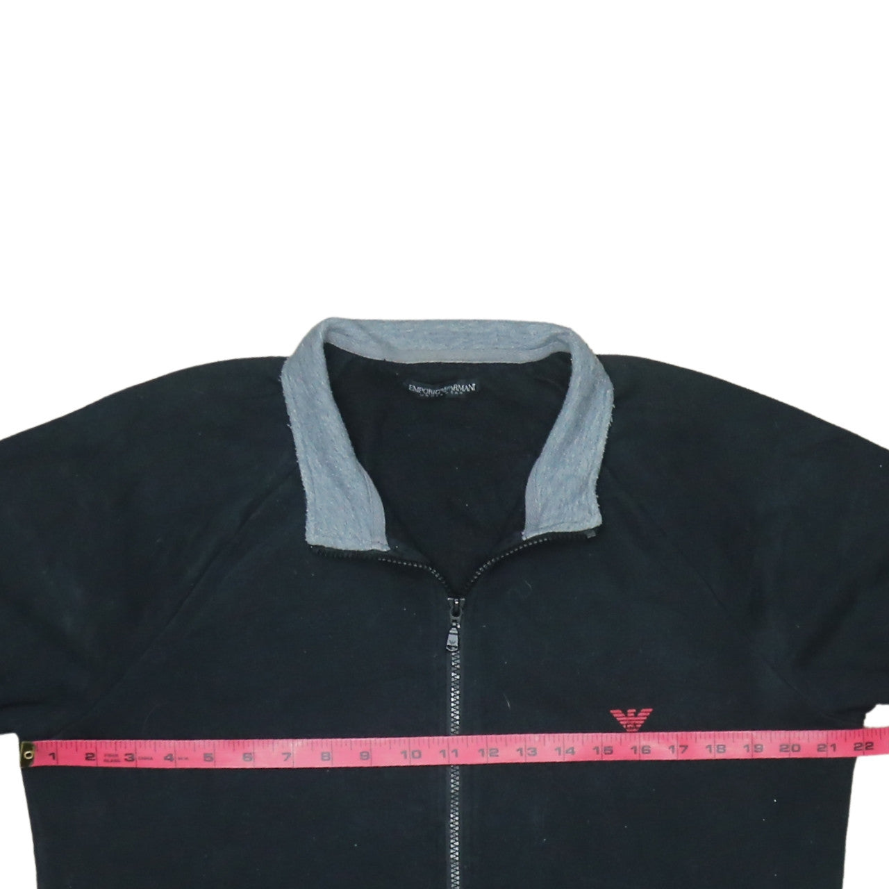Emporio Armani Men's Black Full Zip Sweatshirt L Regular Fit