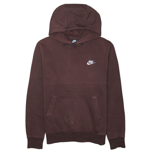 Nike Women’s Burgundy Pullover Hoodie Small Cotton Blend Fleece Sweatshirt