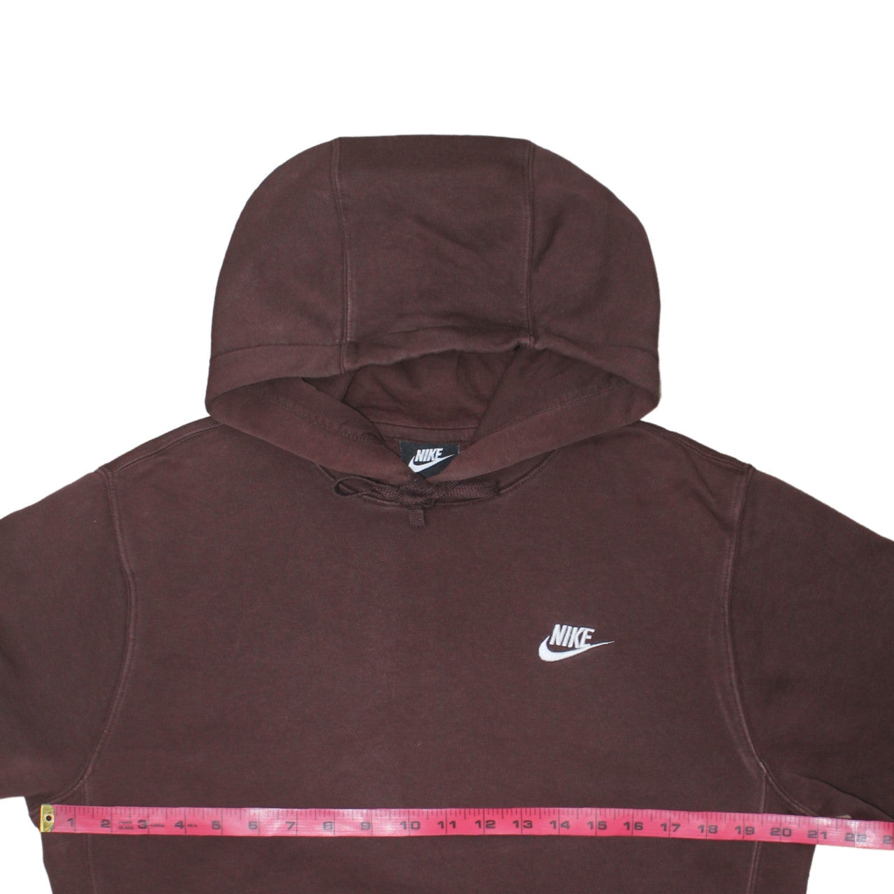 Nike Women’s Burgundy Pullover Hoodie Small Cotton Blend Fleece Sweatshirt