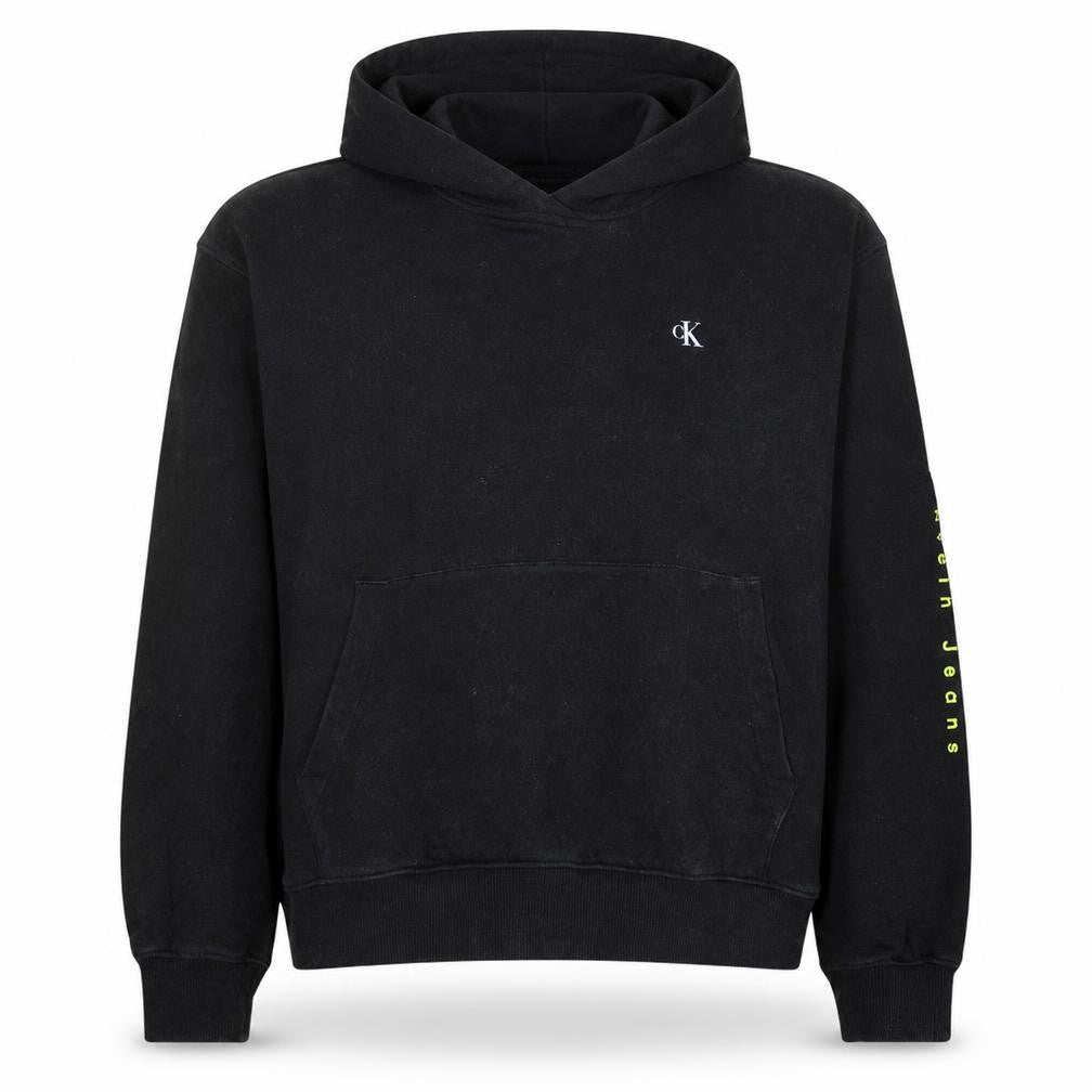 Calvin Klein Jeans Womens Black XL Pullover Hoodie with Logo