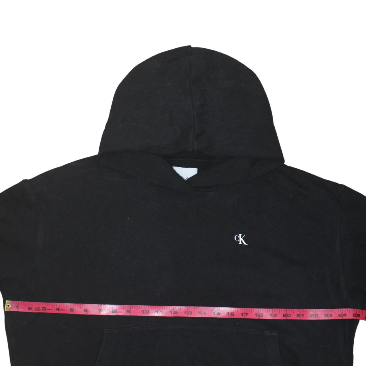 Calvin Klein Jeans Womens Black XL Pullover Hoodie with Logo