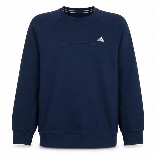 Adidas Men’s Blue Climalite Crew Neck Sweatshirt M Regular Fit