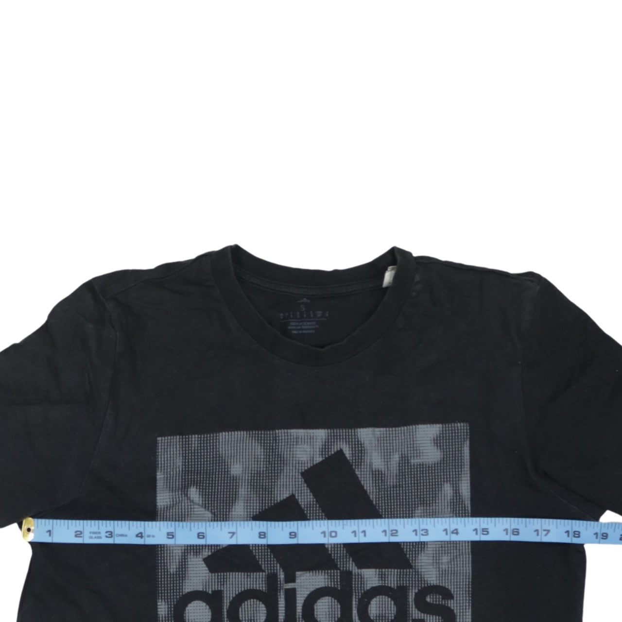 adidas Men's Black Small Graphic Logo Sports T-Shirt