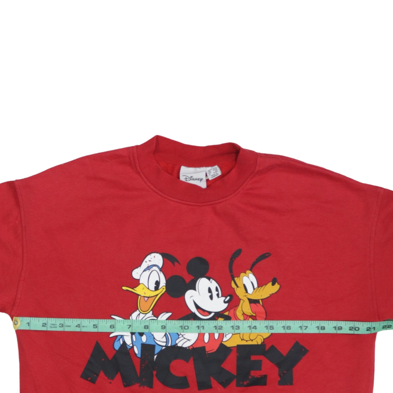 Disney Women Red Mickey & Friends Pullover Sweatshirt UK 10/12