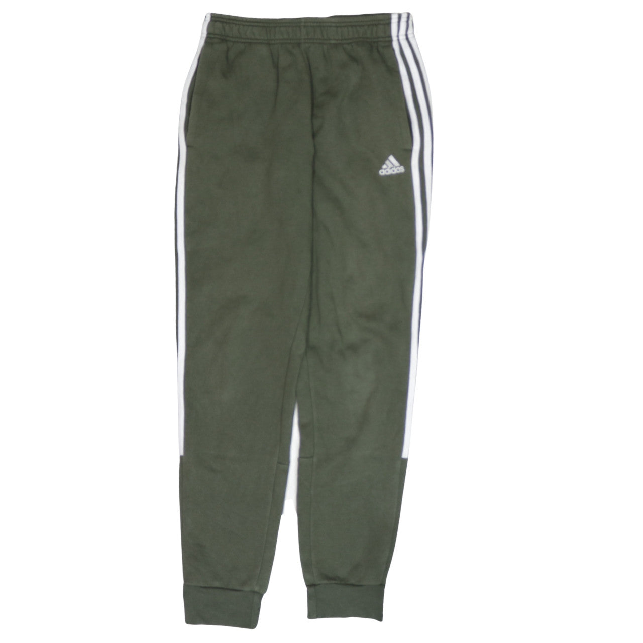 Adidas Men’s Green Jogger Trousers S Regular Fit Elastic Waist