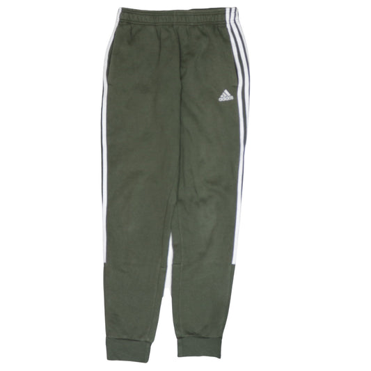 Adidas Men’s Green Jogger Trousers S Regular Fit Elastic Waist