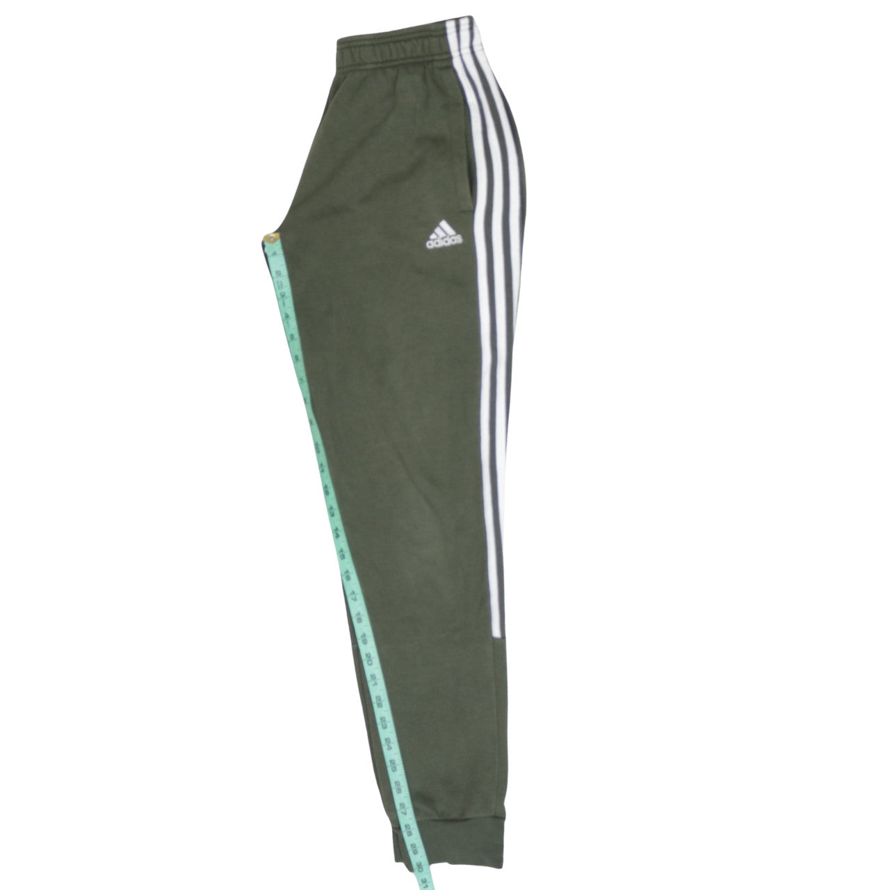 Adidas Men’s Green Jogger Trousers S Regular Fit Elastic Waist