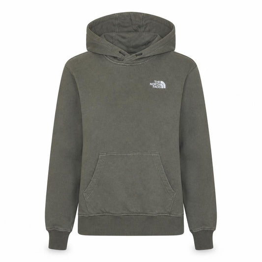 The North Face Womens S Khaki Pullover Hoodie Cotton Blend