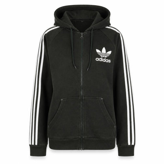 Adidas Womens Black Full Zip Hoodie Small Hooded Sweatshirt