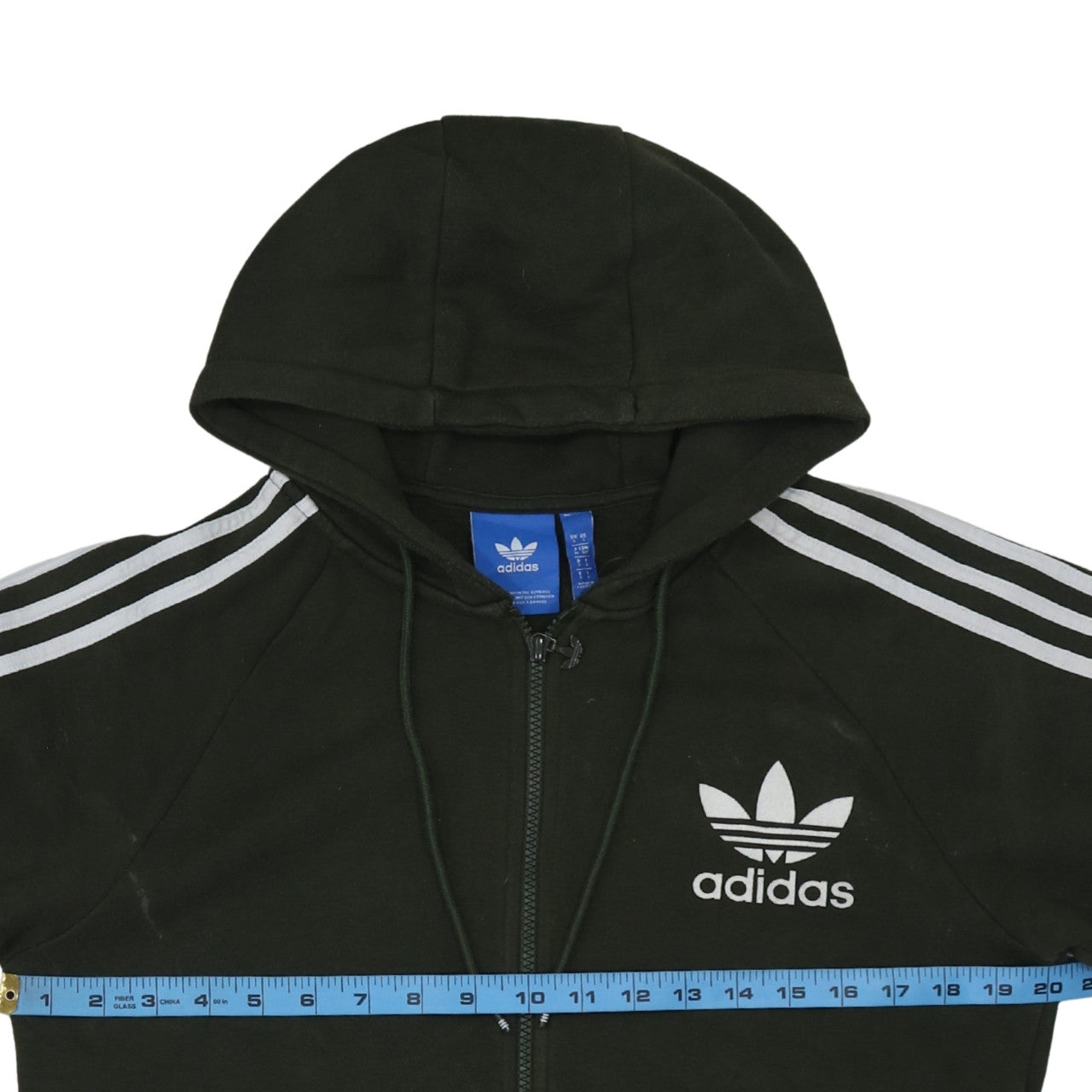 Adidas Womens Black Full Zip Hoodie Small Hooded Sweatshirt