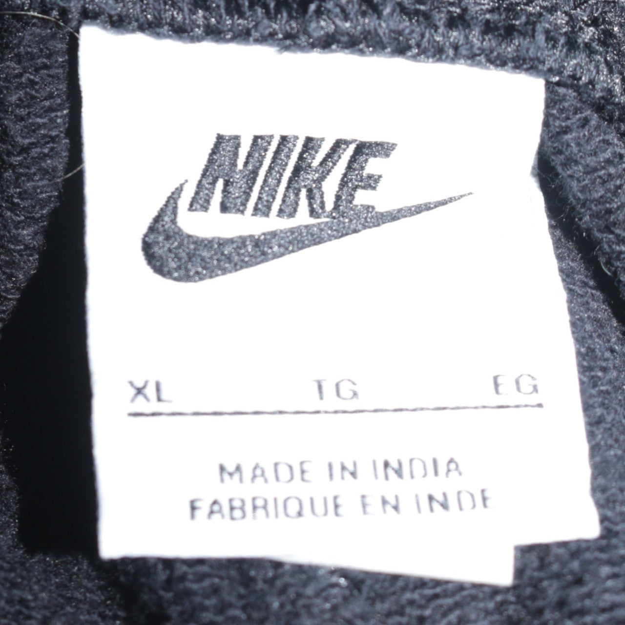 Nike Men's Black XL Fleece Jogger Sweatpants with Drawstring Waist