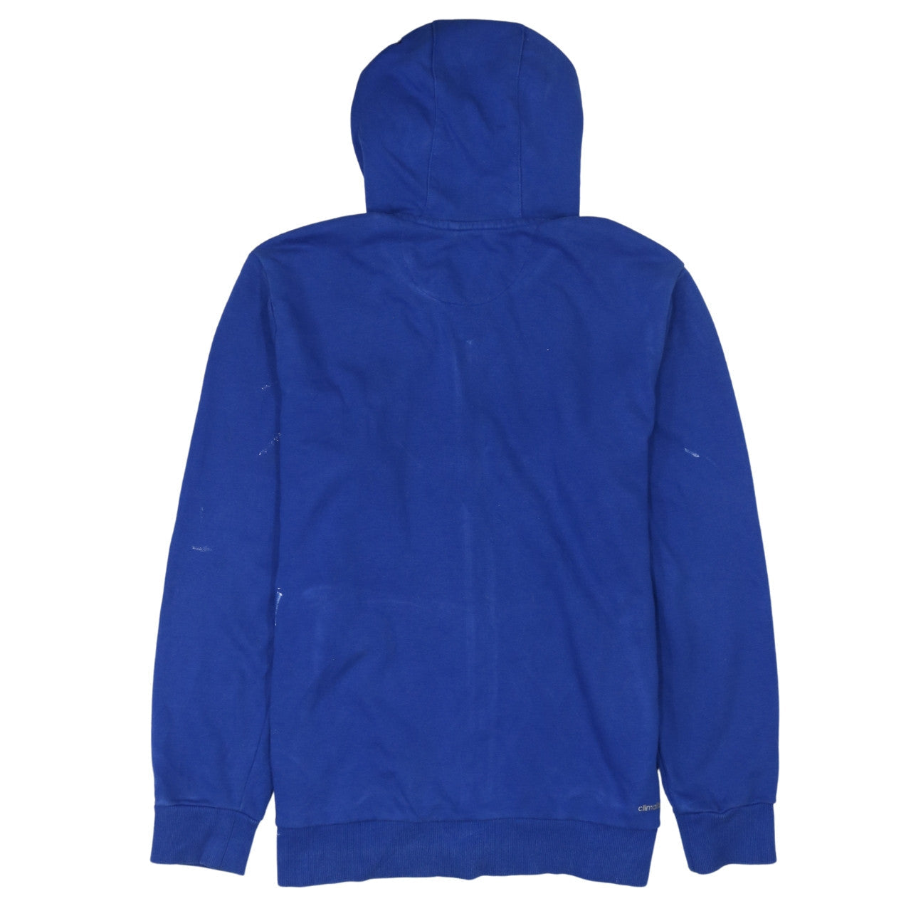 Adidas Men's Blue Full Zip Hoodie Size L Climalite Sportswear