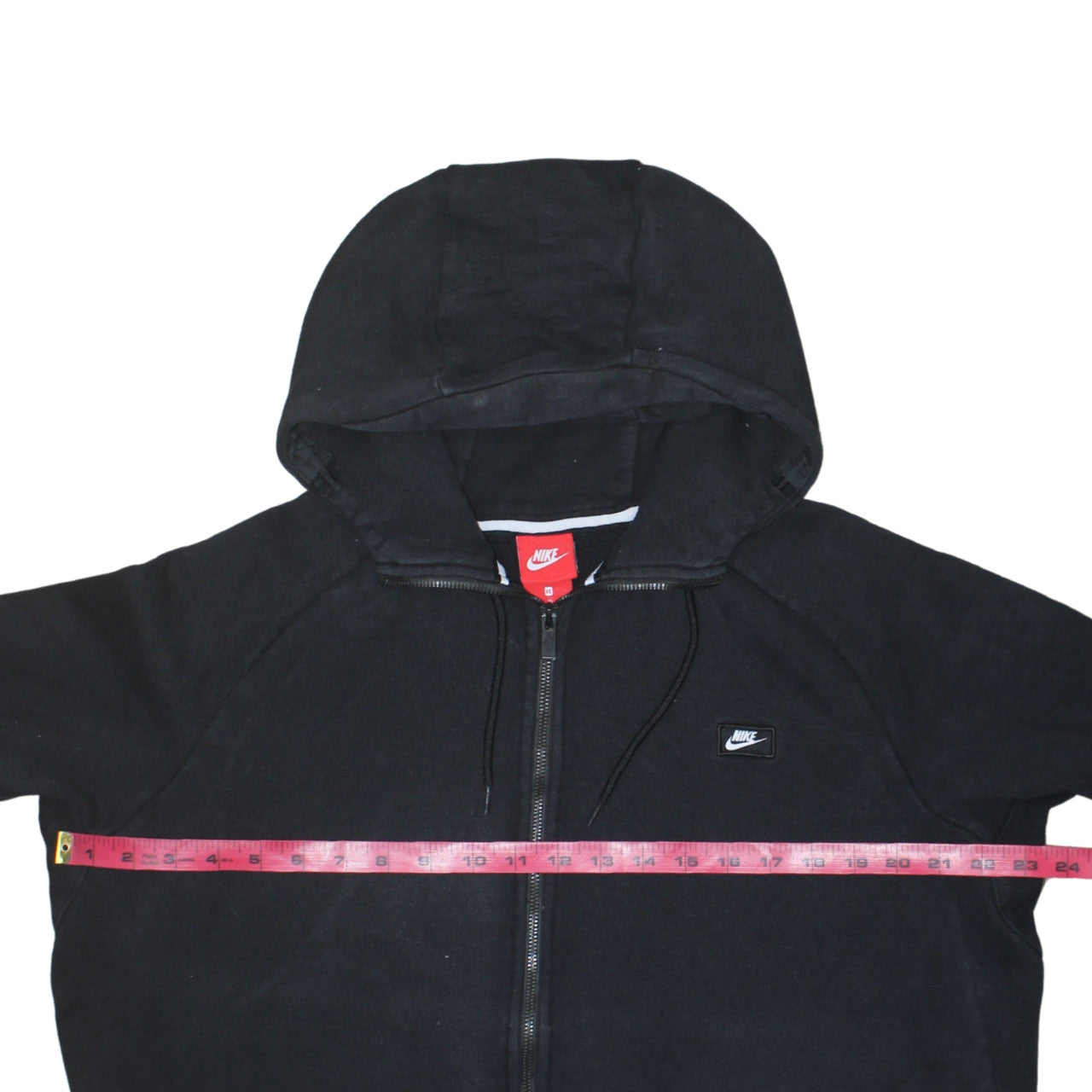 Nike Women’s Black XL Full Zip Hoodie Sweatshirt Cotton Blend