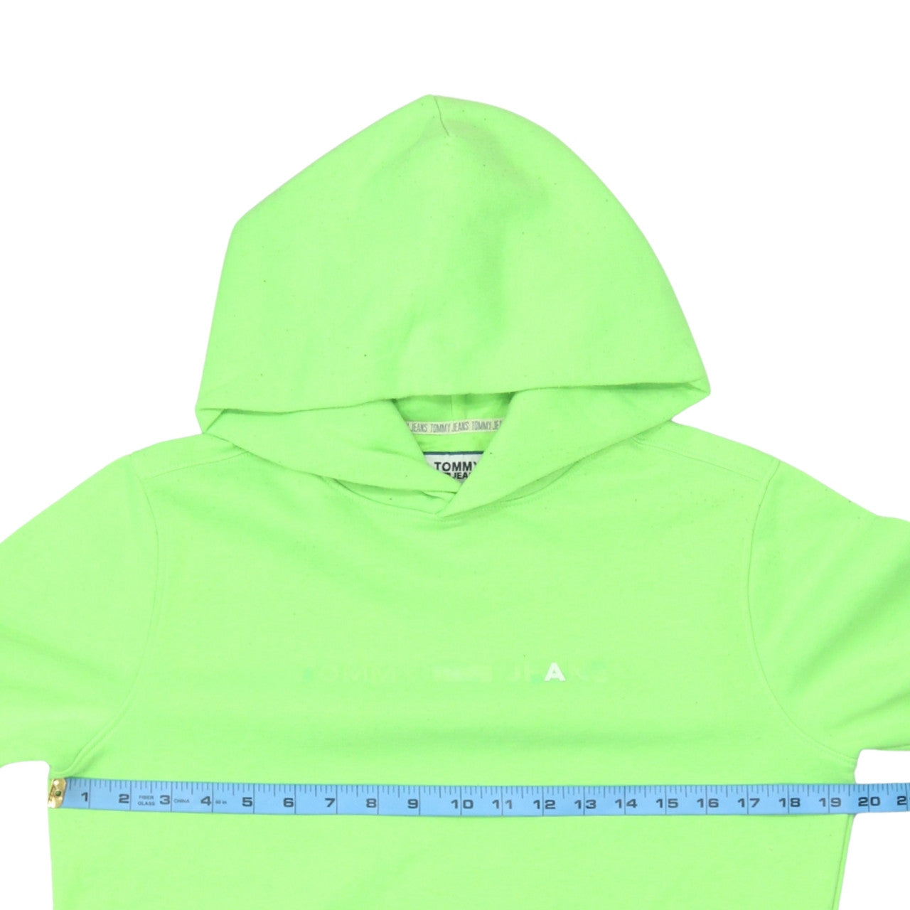 Tommy Jeans Men's Green XS Pullover Hoodie with Logo