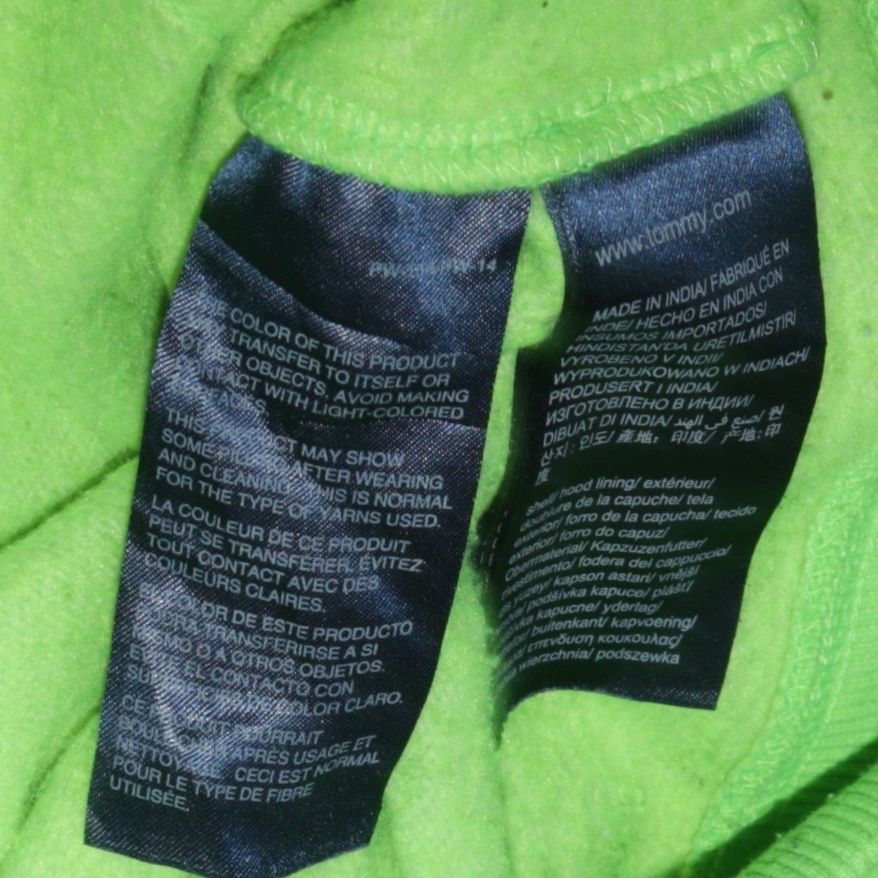 Tommy Jeans Men's Green XS Pullover Hoodie with Logo
