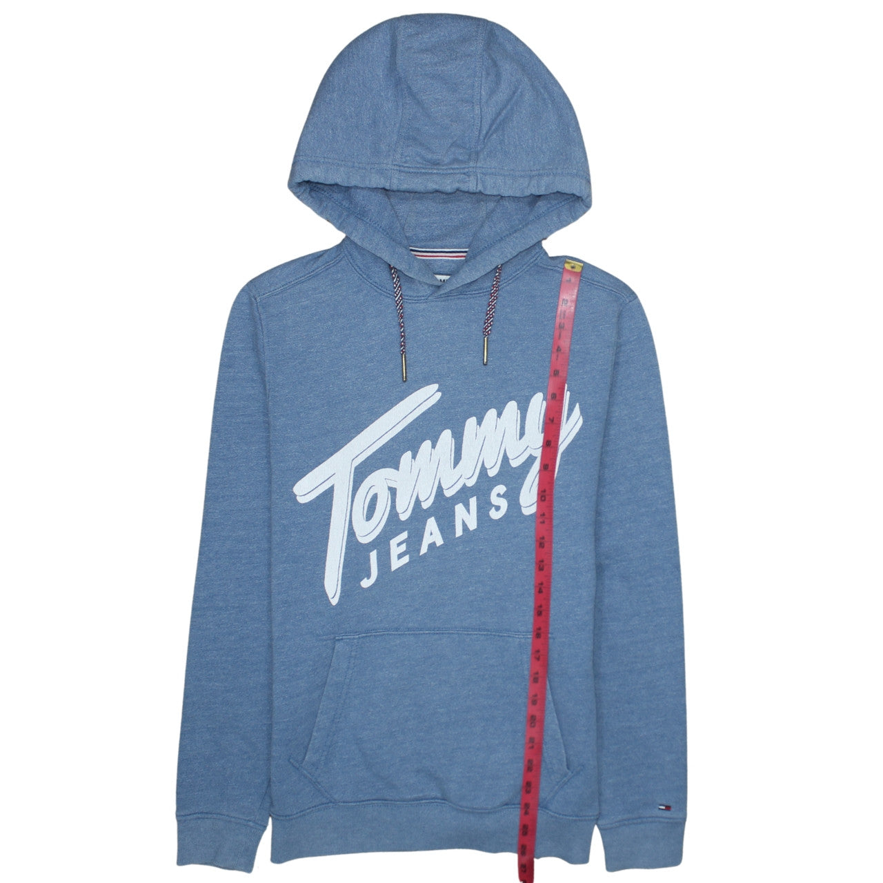 Tommy Jeans Women's Blue Pullover Hoodie Size M Cotton Blend