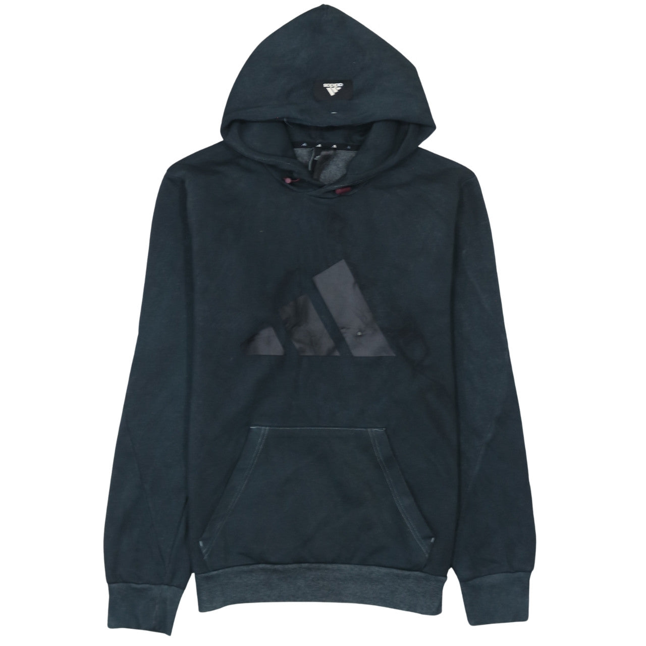 Adidas Men's Black Pullover Hoodie M Sports Logo Fleece