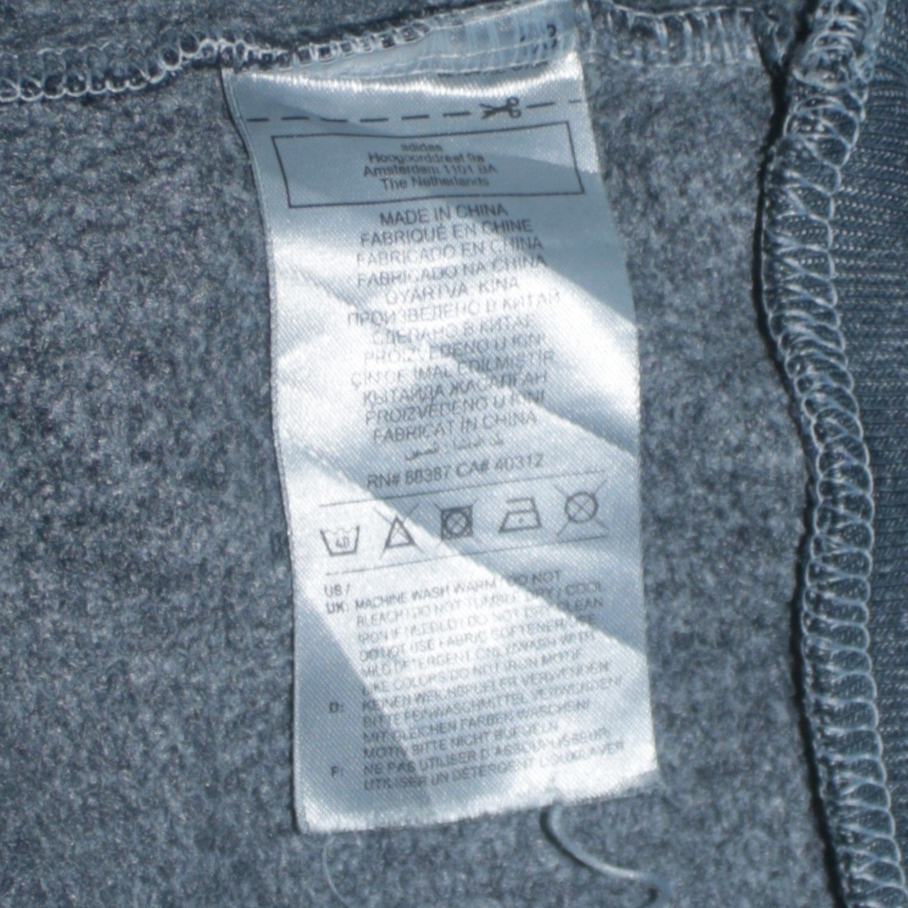 Adidas Men's Black Pullover Hoodie M Sports Logo Fleece