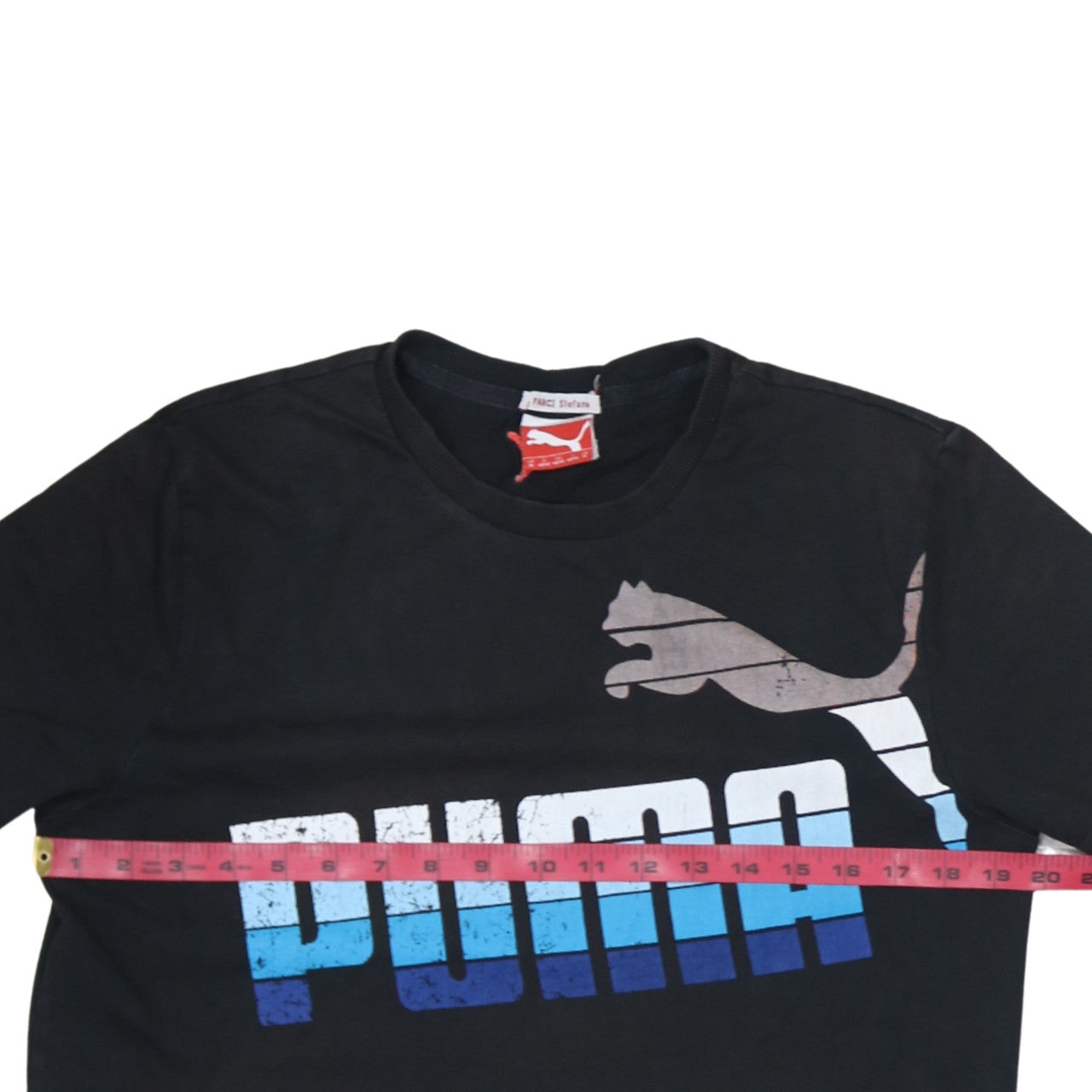 Puma Men's Black M Graphic Logo Sports T-Shirt