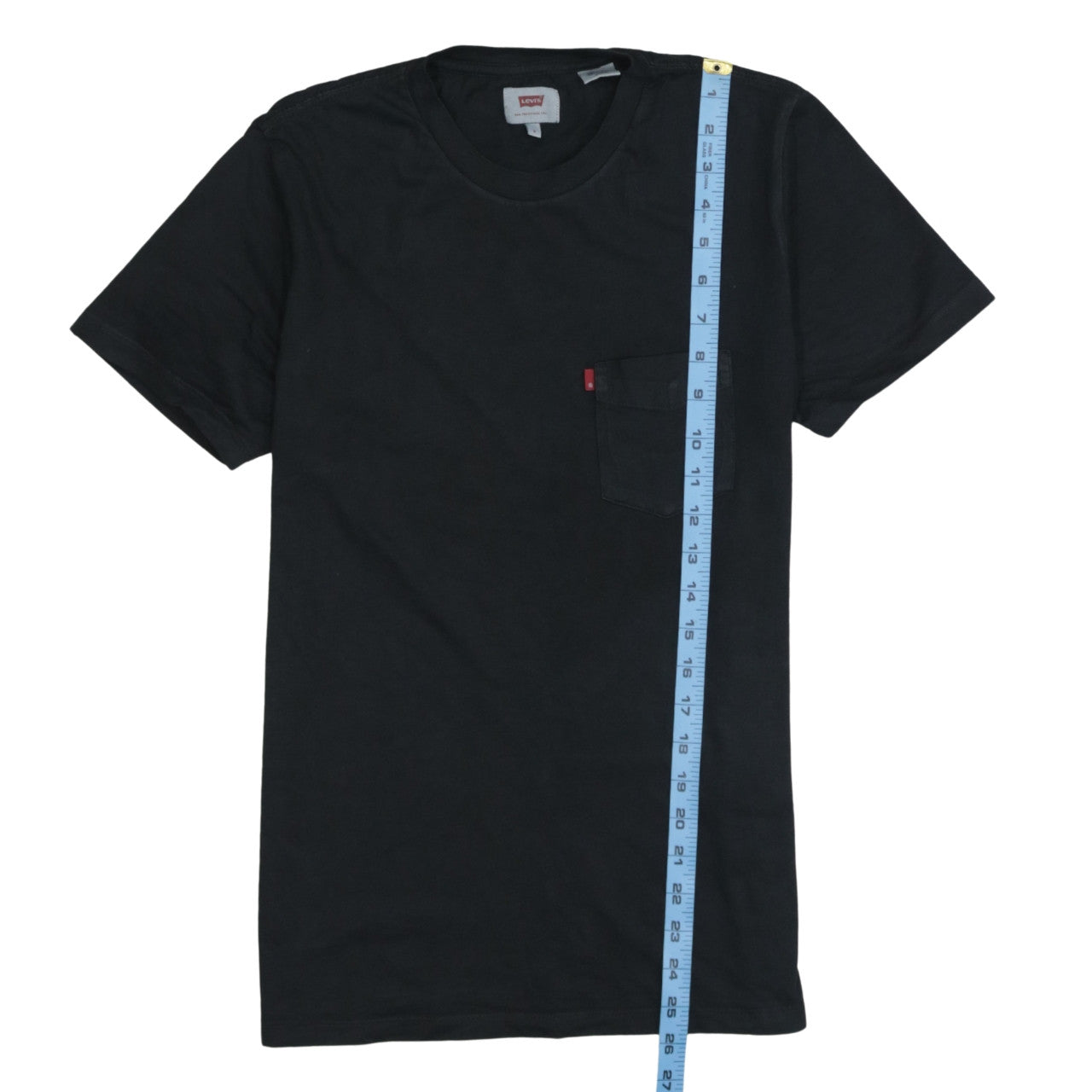 Levi's Men's Black Cotton Crew Neck Short Sleeve T-Shirt S