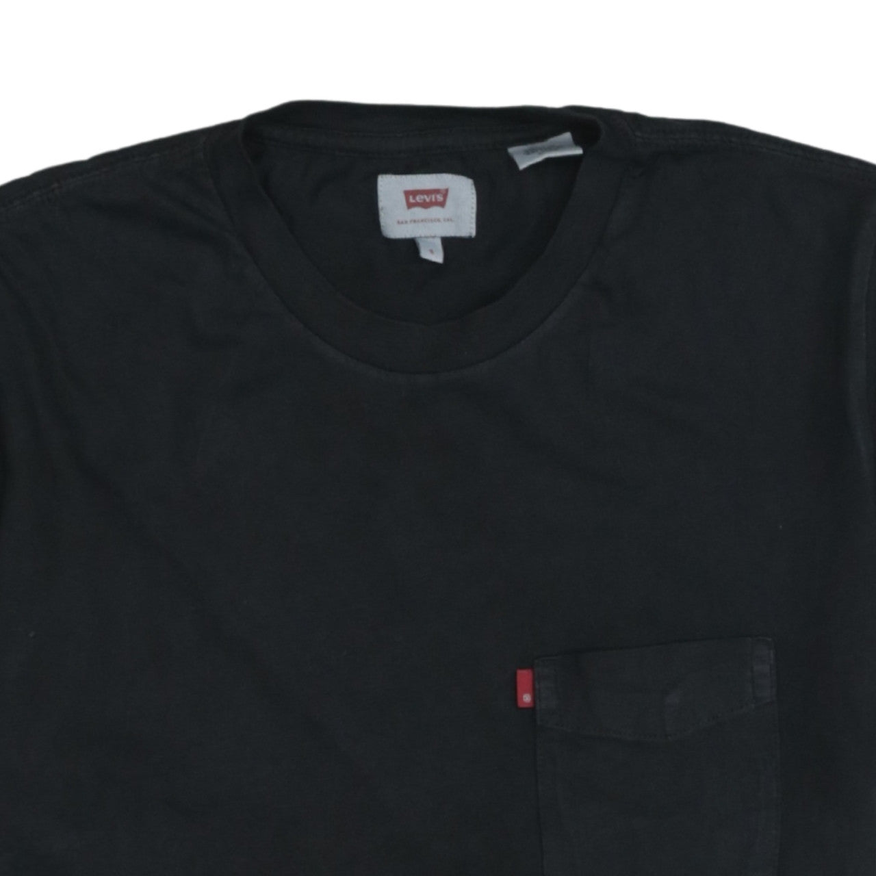 Levi's Men's Black Cotton Crew Neck Short Sleeve T-Shirt S