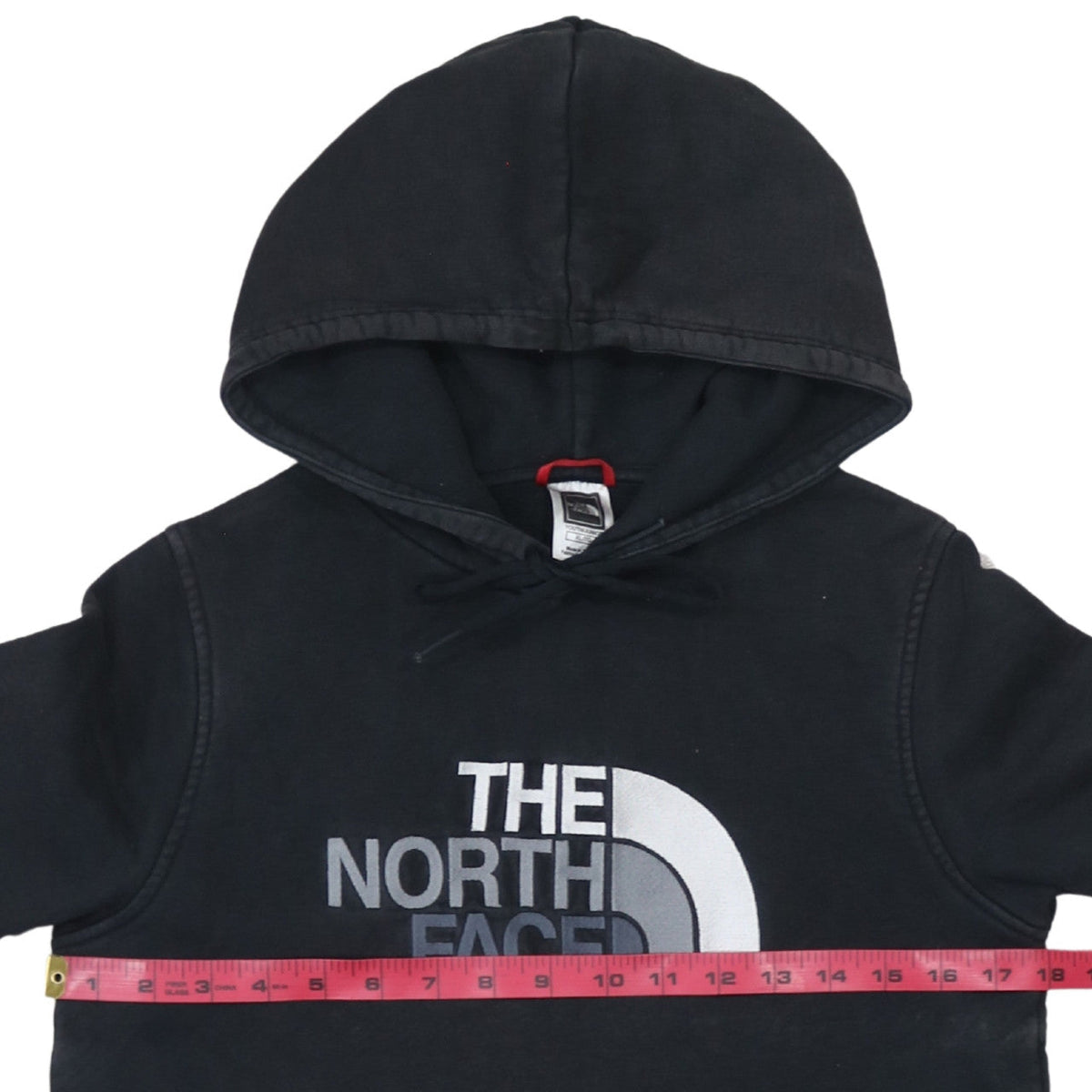 The North Face Boys Black XL Pullover Hoodie 100% Cotton Lined Logo Casual