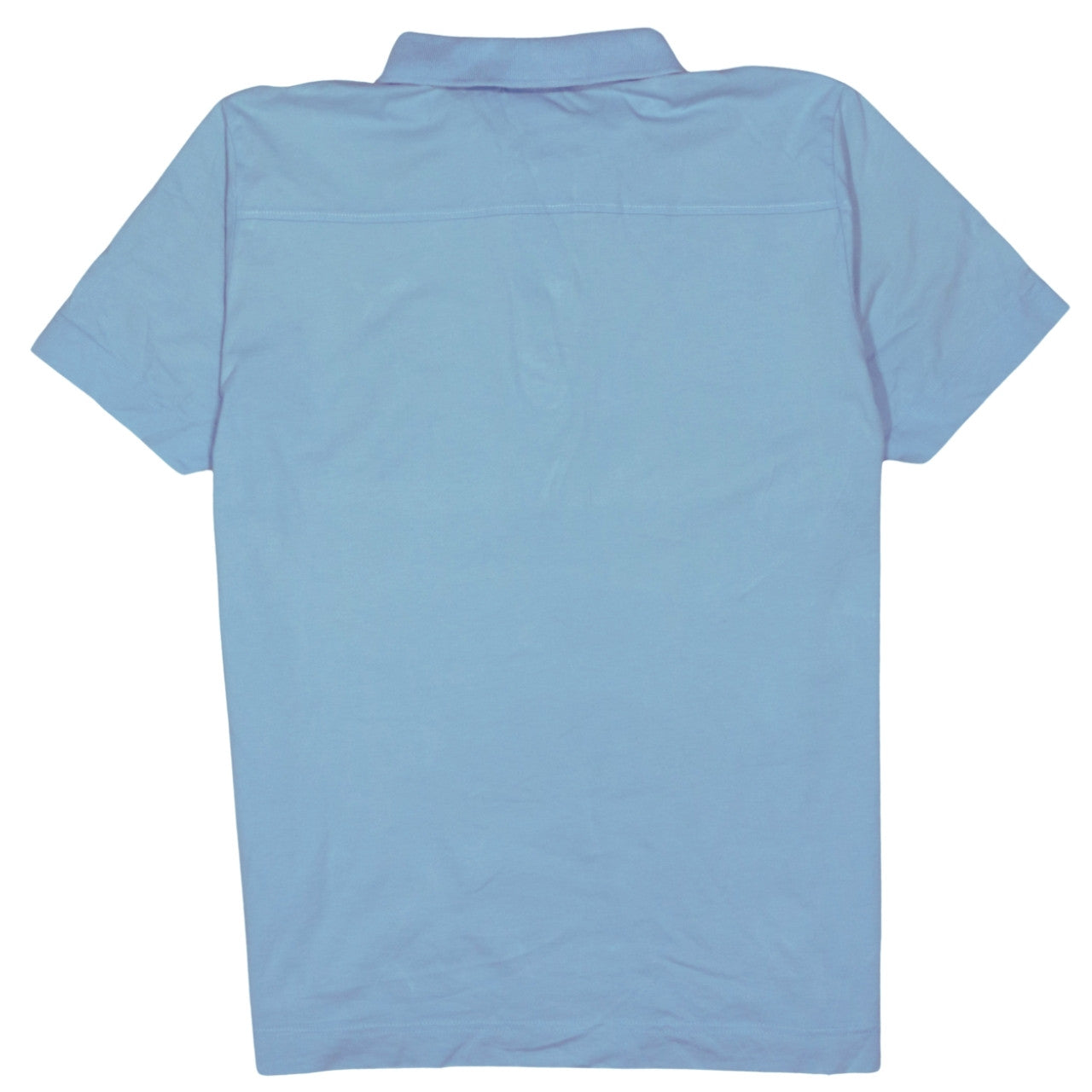 Puma Men Blue Striped Collared Cotton Polo T-Shirt Size L