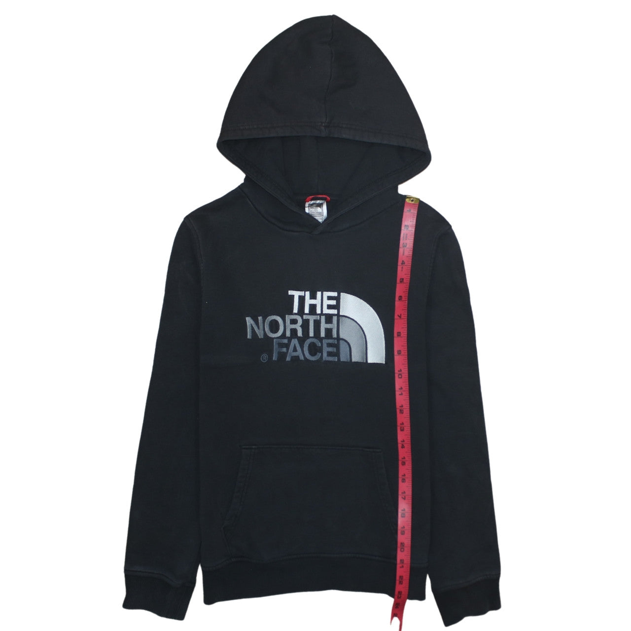 The North Face Boys Black Pullover Hoodie L Cotton Logo Sweatshirt