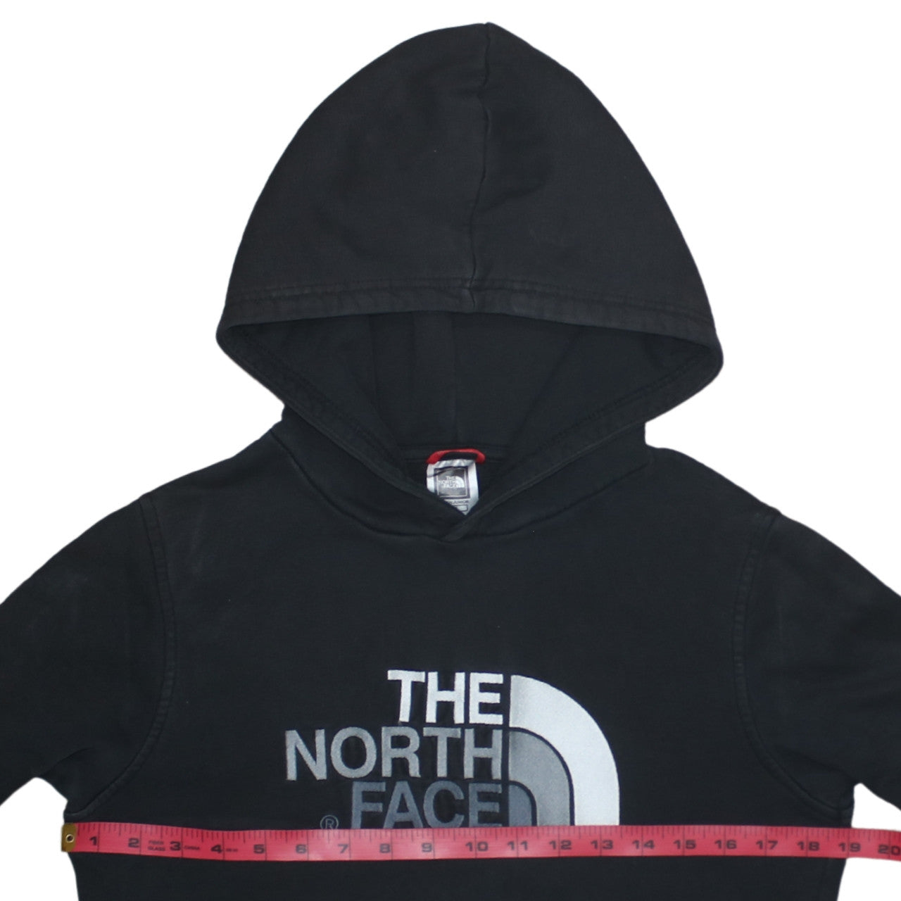 The North Face Boys Black Pullover Hoodie L Cotton Logo Sweatshirt
