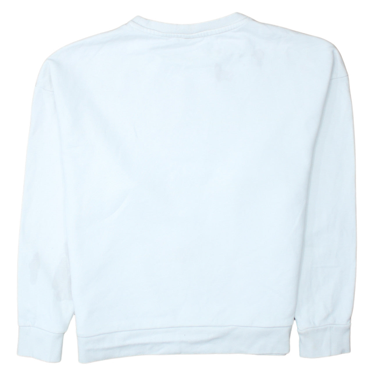 Puma Womens White Medium Crew Neck Pullover Sweatshirt
