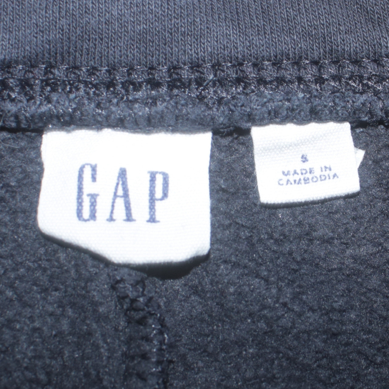 GAP Mens Black Fleece Jogger Sweatpants Size S Regular Fit