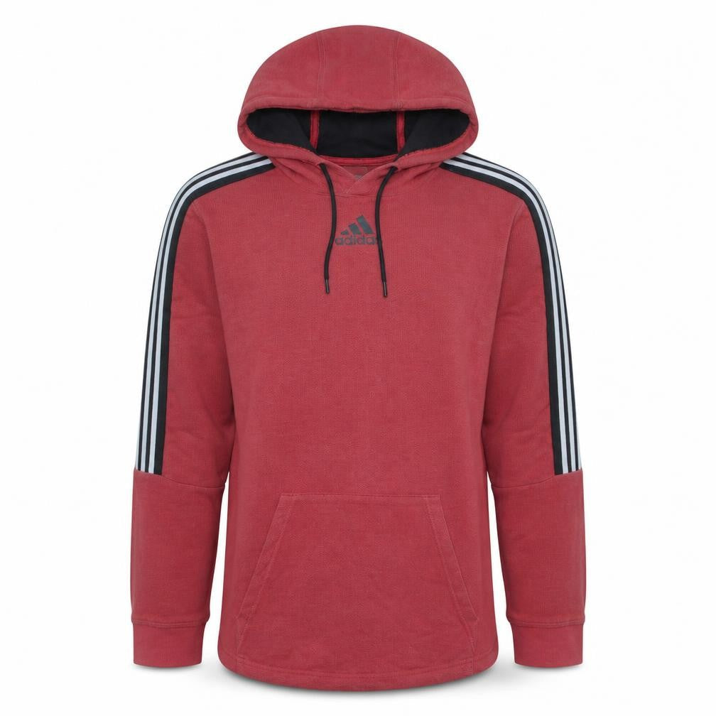 adidas Men's Red Pullover Hoodie Size S Sports Fleece