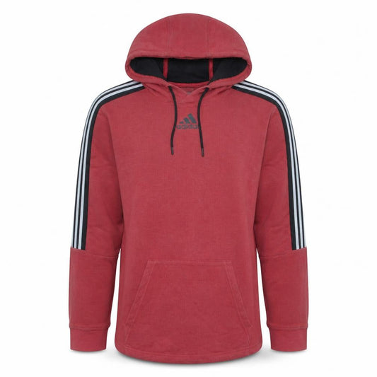adidas Men's Red Pullover Hoodie Size S Sports Fleece