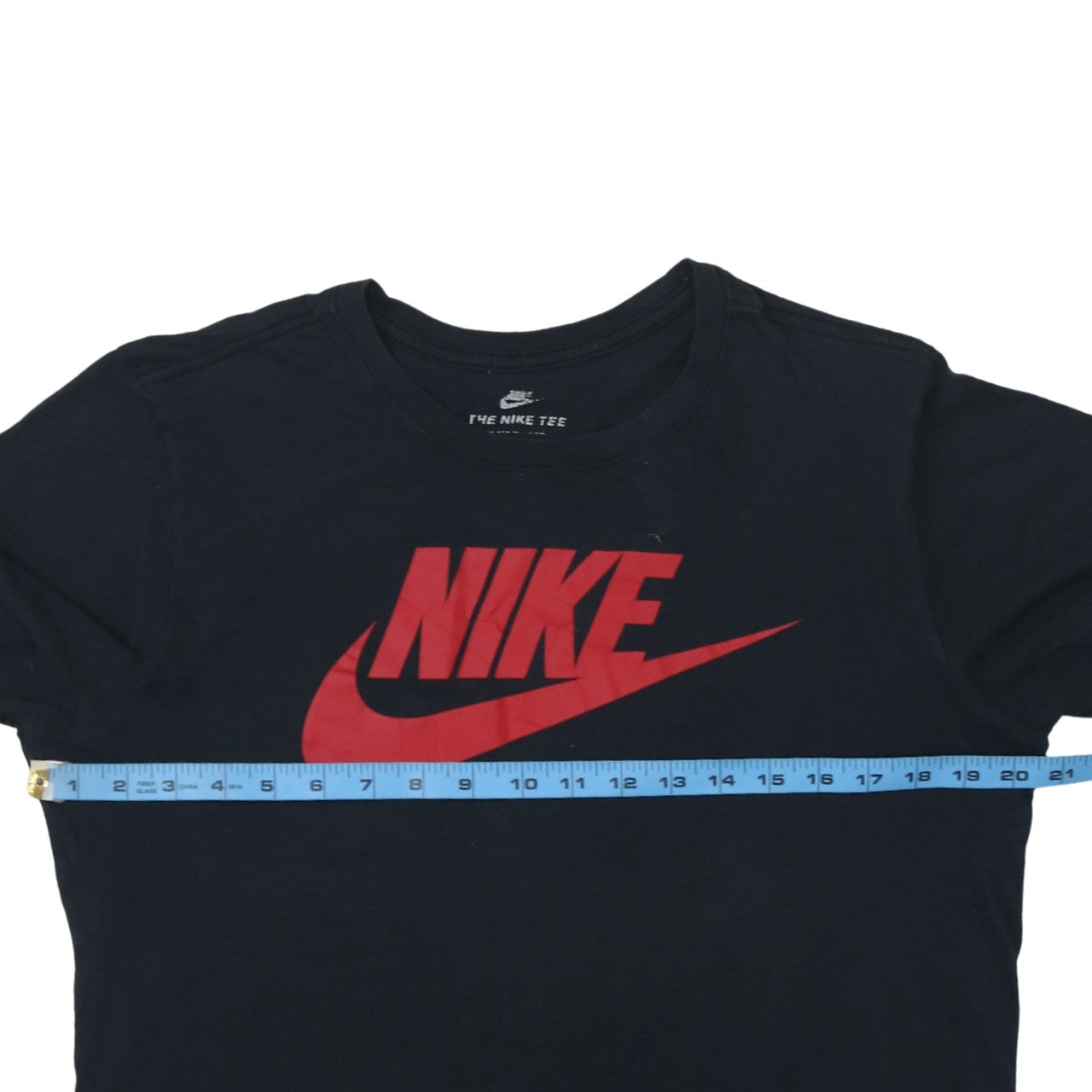 Nike Men's Black Red Logo Athletic Fit Graphic T-Shirt M