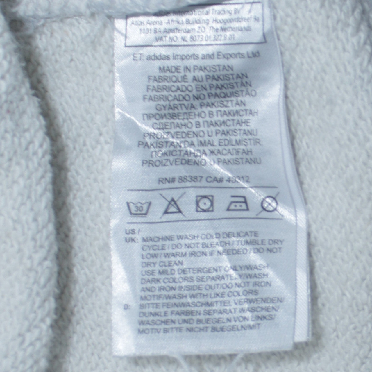 Adidas Women Grey Crew Neck Sweatshirt Size 10 Classic Logo