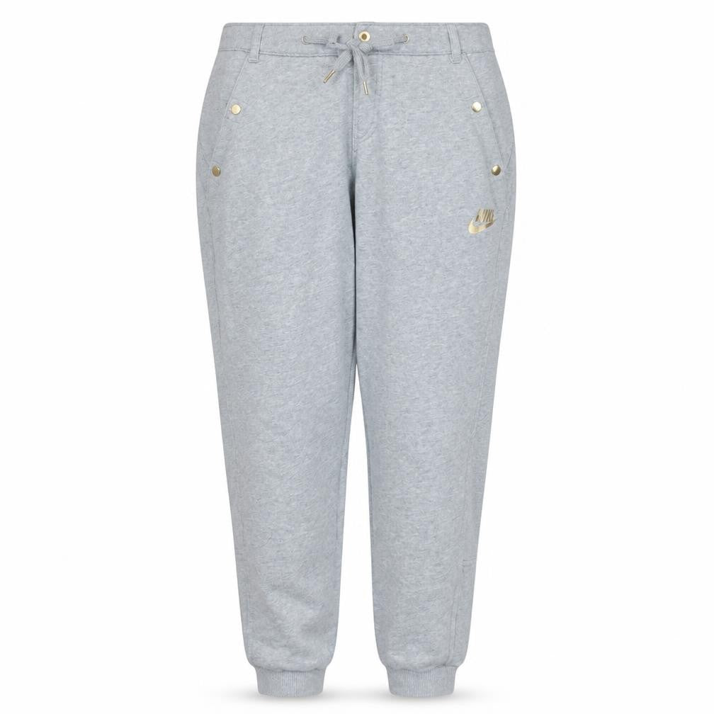 Nike Women’s Grey Jogger Sweatpants M Regular Fit Drawstring Trousers
