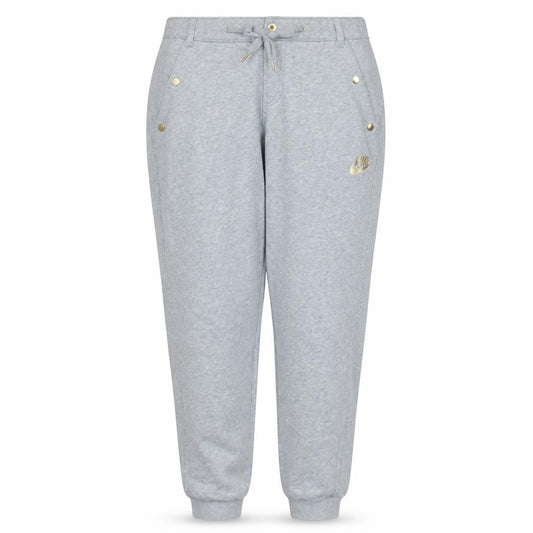 Nike Women’s Grey Jogger Sweatpants M Regular Fit Drawstring Trousers