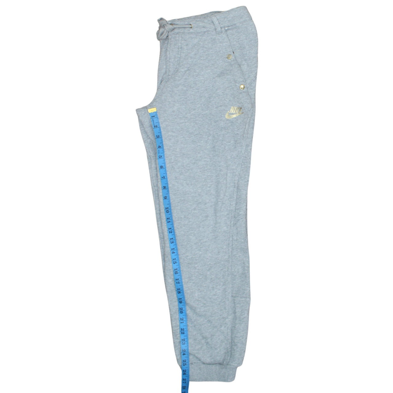 Nike Women’s Grey Jogger Sweatpants M Regular Fit Drawstring Trousers
