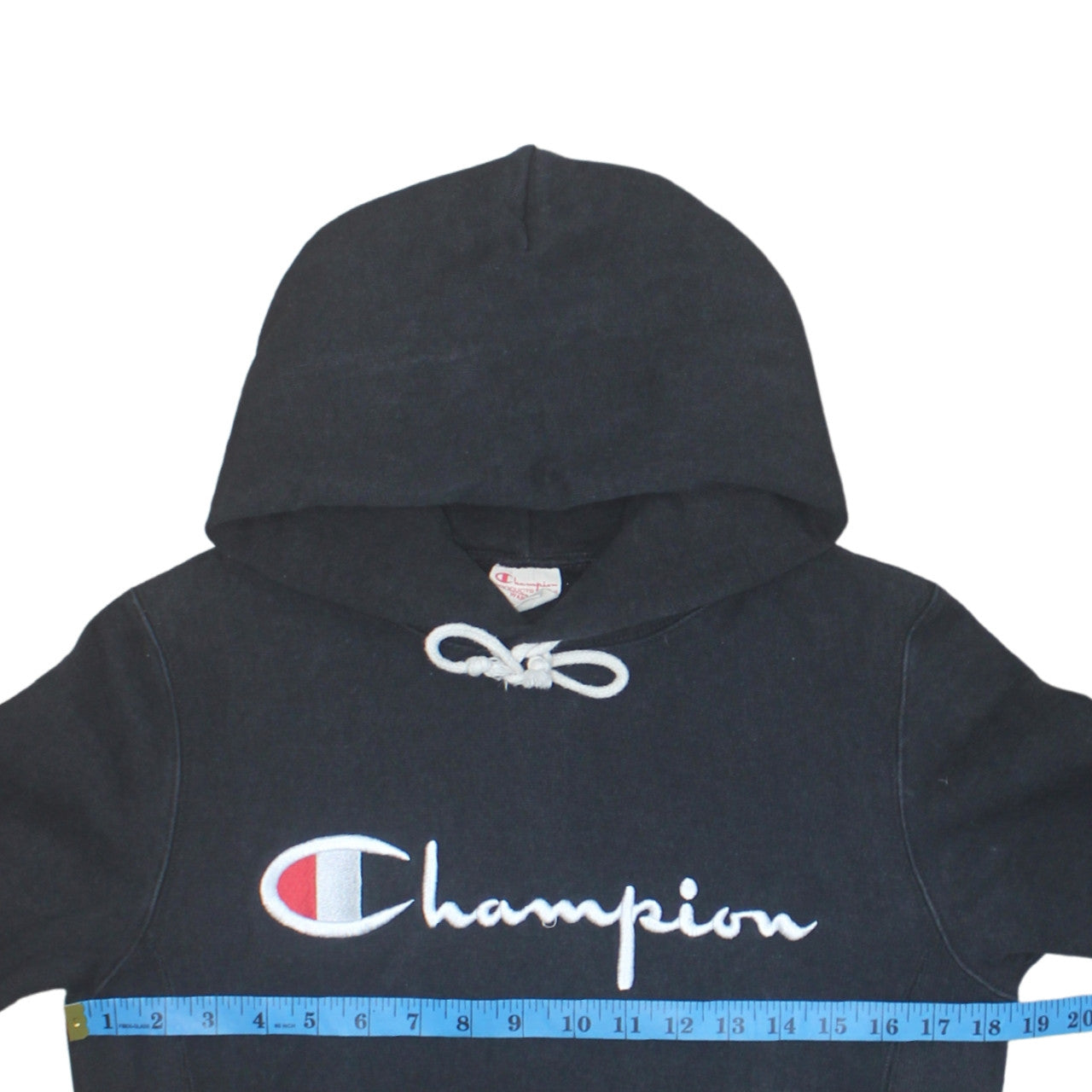 Champion Men's Black Small Reverse Weave Pullover Hoodie