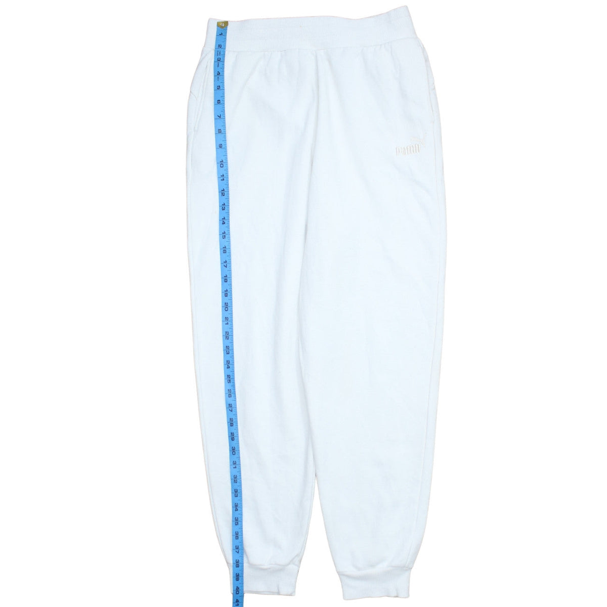 Puma Women’s White Jogger Sweatpants Size M Cotton Blend