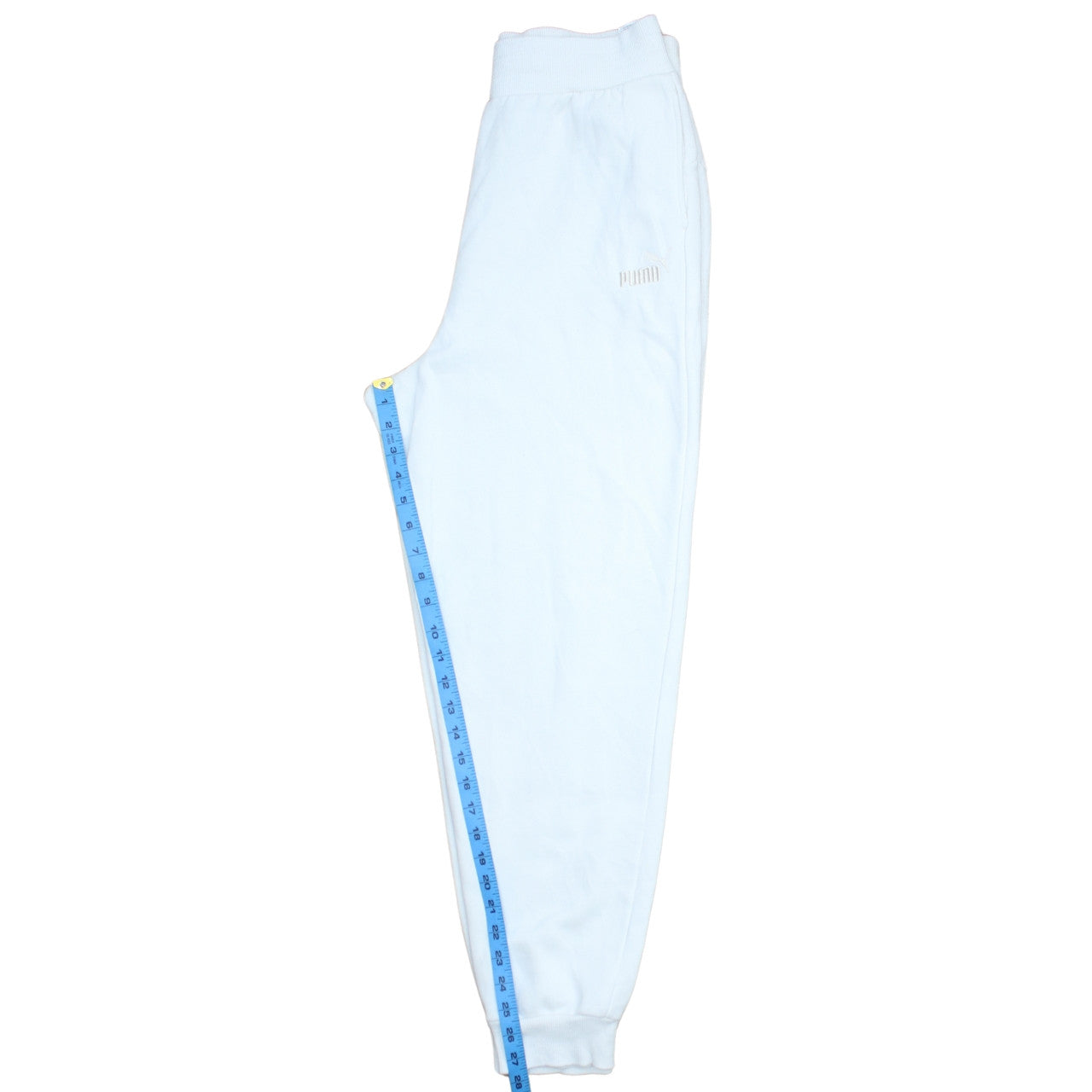 Puma Women’s White Jogger Sweatpants Size M Cotton Blend