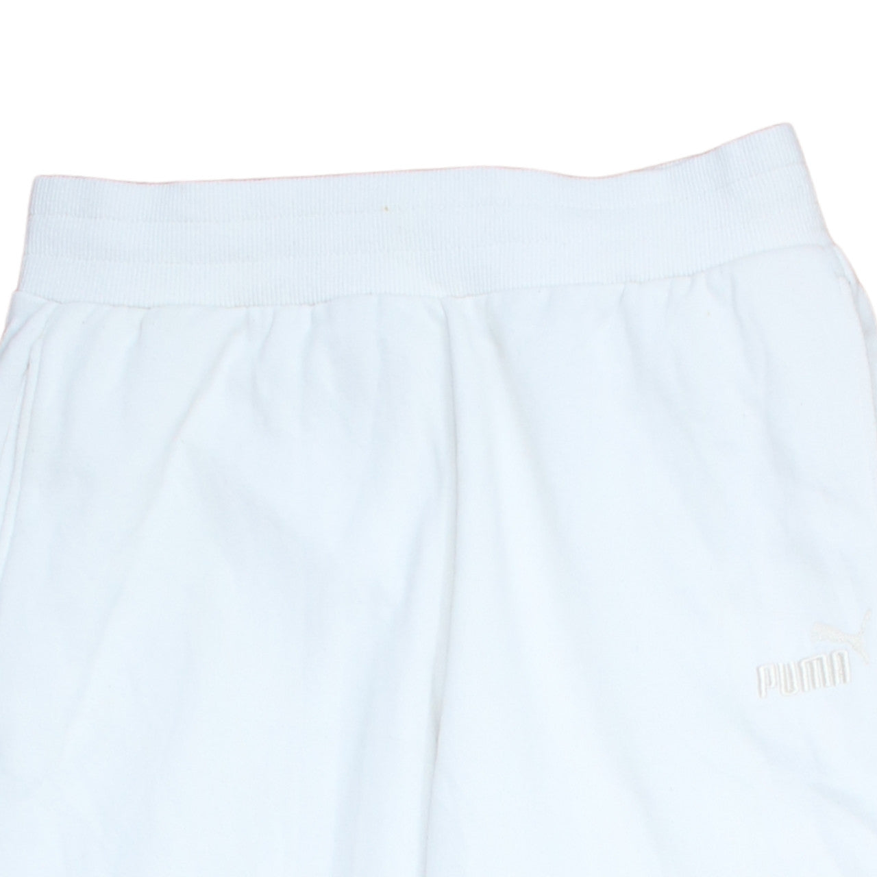 Puma Women’s White Jogger Sweatpants Size M Cotton Blend