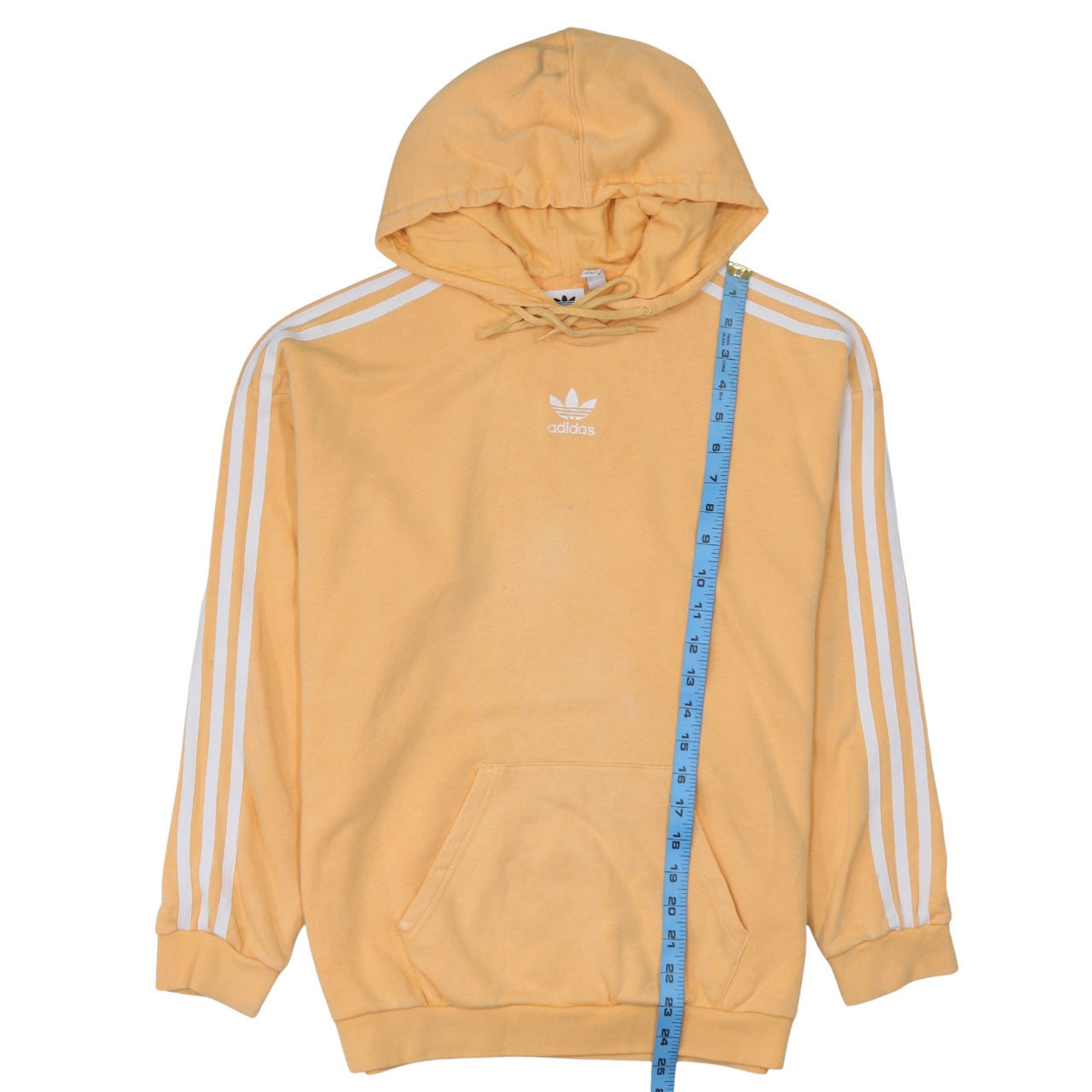 Adidas Women’s Yellow Hooded Pullover Sweatshirt Size 10 UK